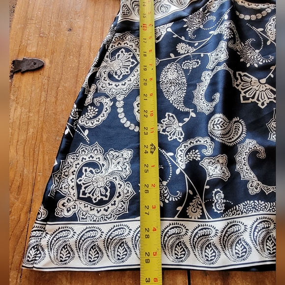 100% SILK Boho Paisley Tunic Blouse - Picture 7 of 8